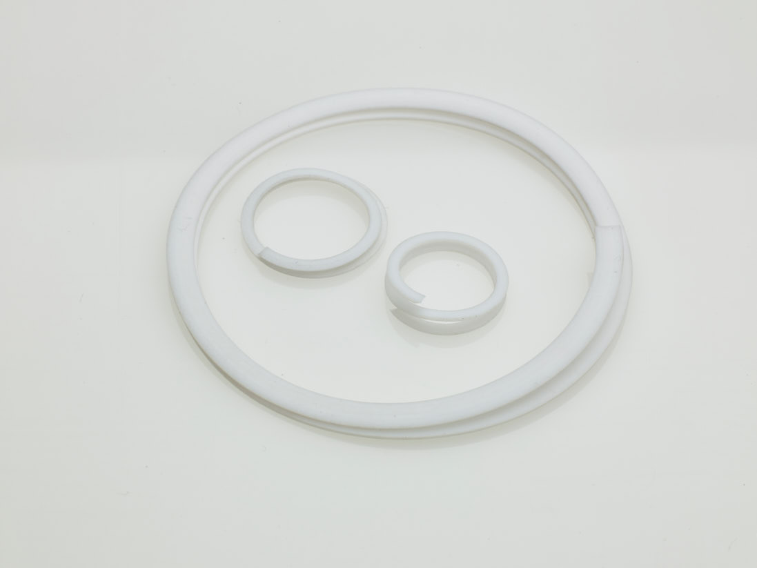 Three PTFE Spiral Back-Up Rings