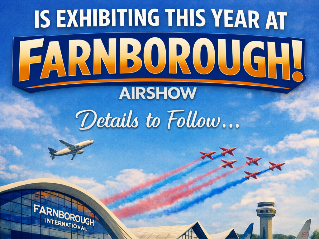 We will be exhibiting this year at Farnborough Airshow 