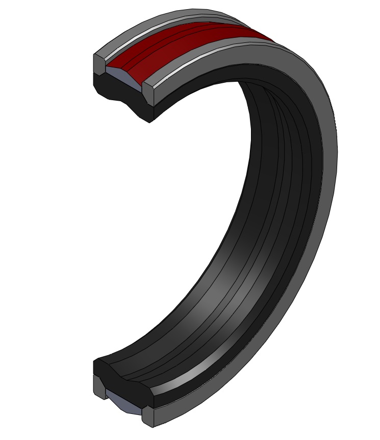 3D Drawing of a Piston Seal